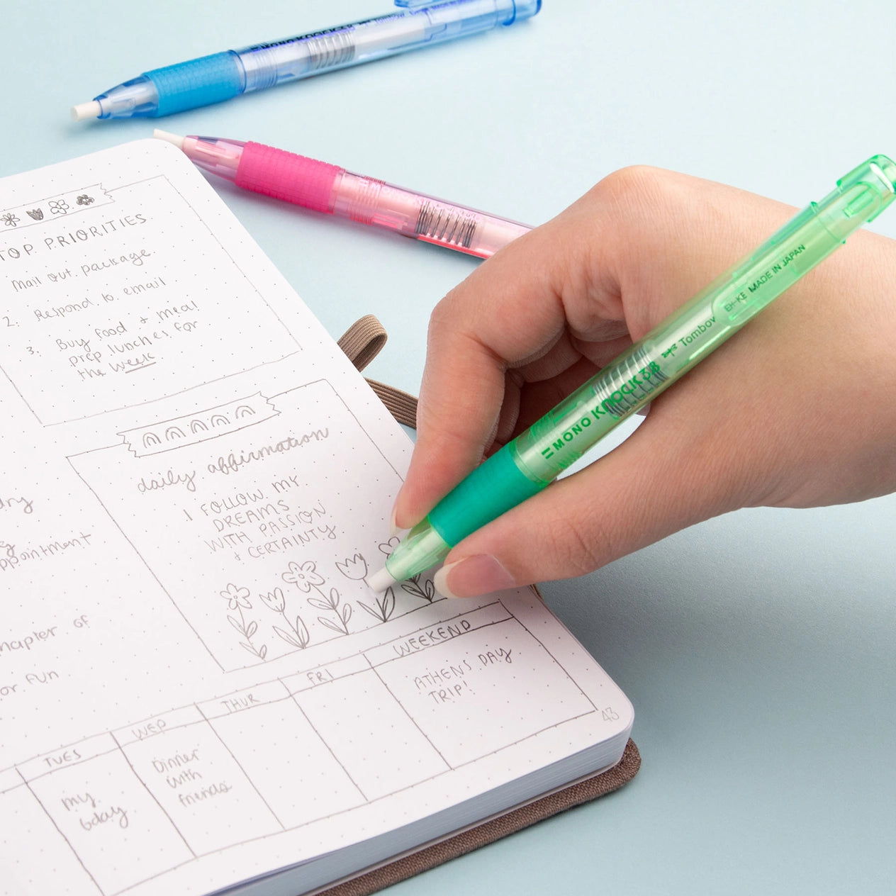 Tombow Mono Green Knock Eraser