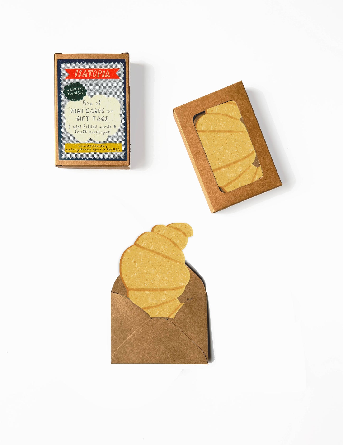 Croissant Mini Cards《Box of 6》 · Isatopia
