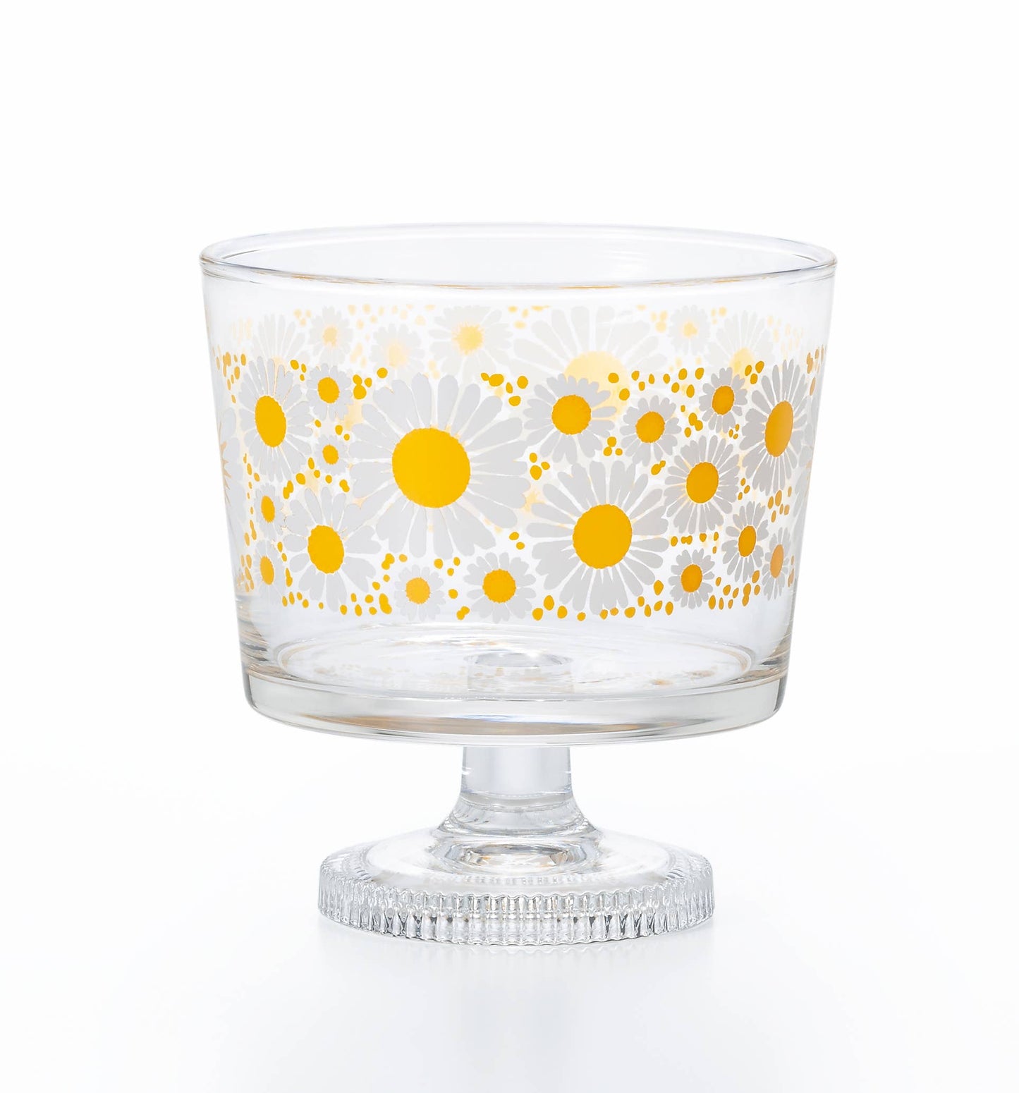 Wildflower Footed Dessert Glass Cup · Aderia Retro