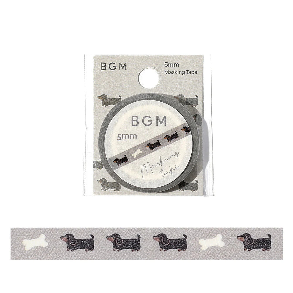 Dachshund  Washi Tape · BGM