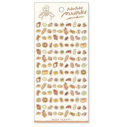 Bread Pukupuku Manpuku Series Sticker Sheet · Mind Wave
