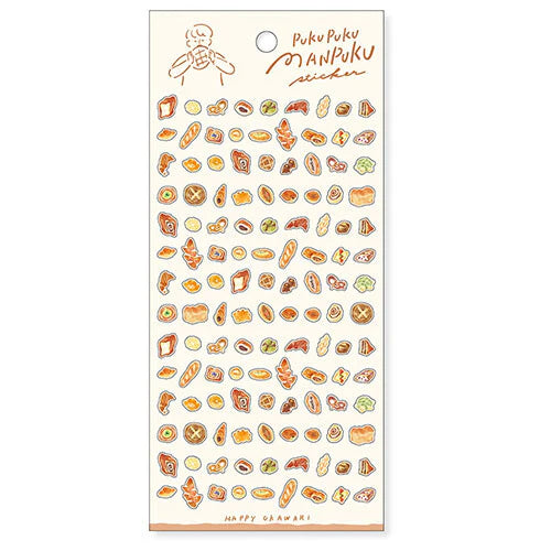 Bread Pukupuku Manpuku Series Sticker Sheet · Mind Wave