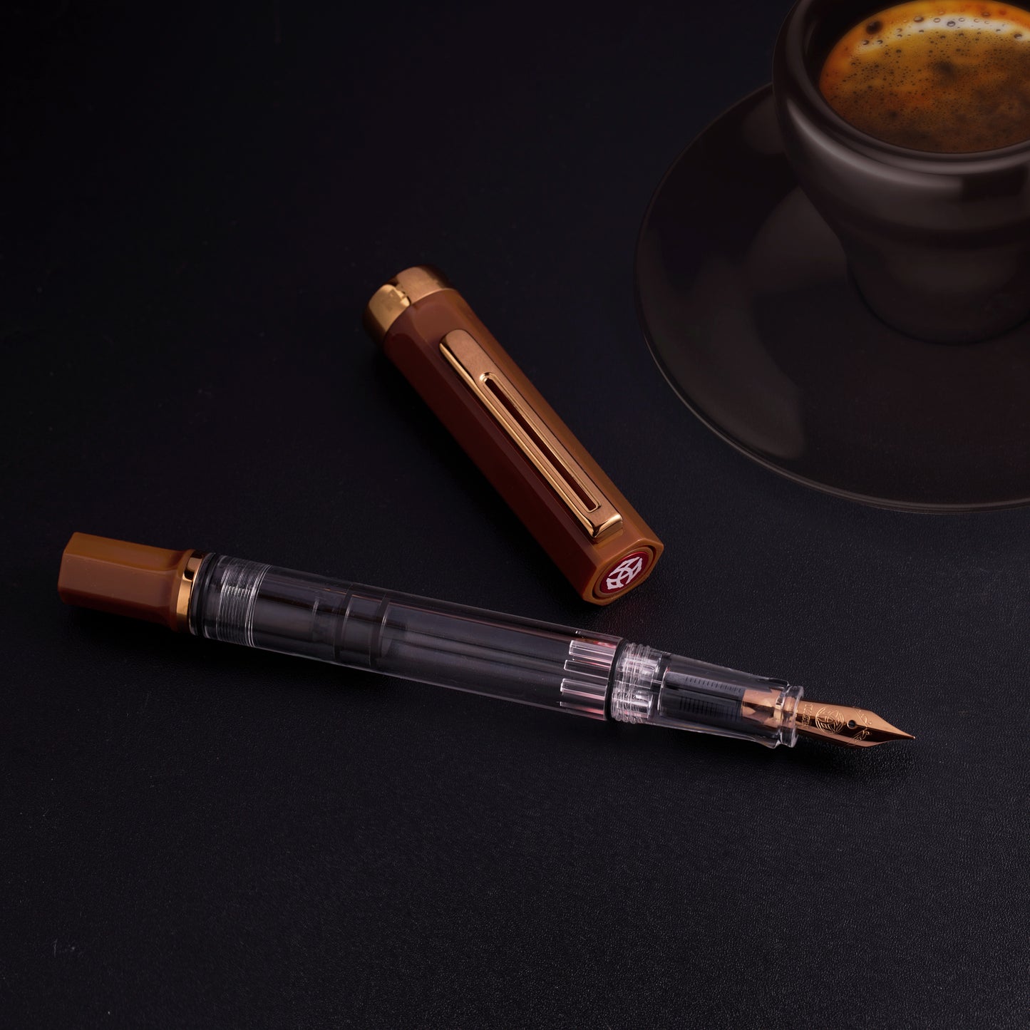 TWSBI ECO Espresso w/ Bronze Fountain Pen《Fine》