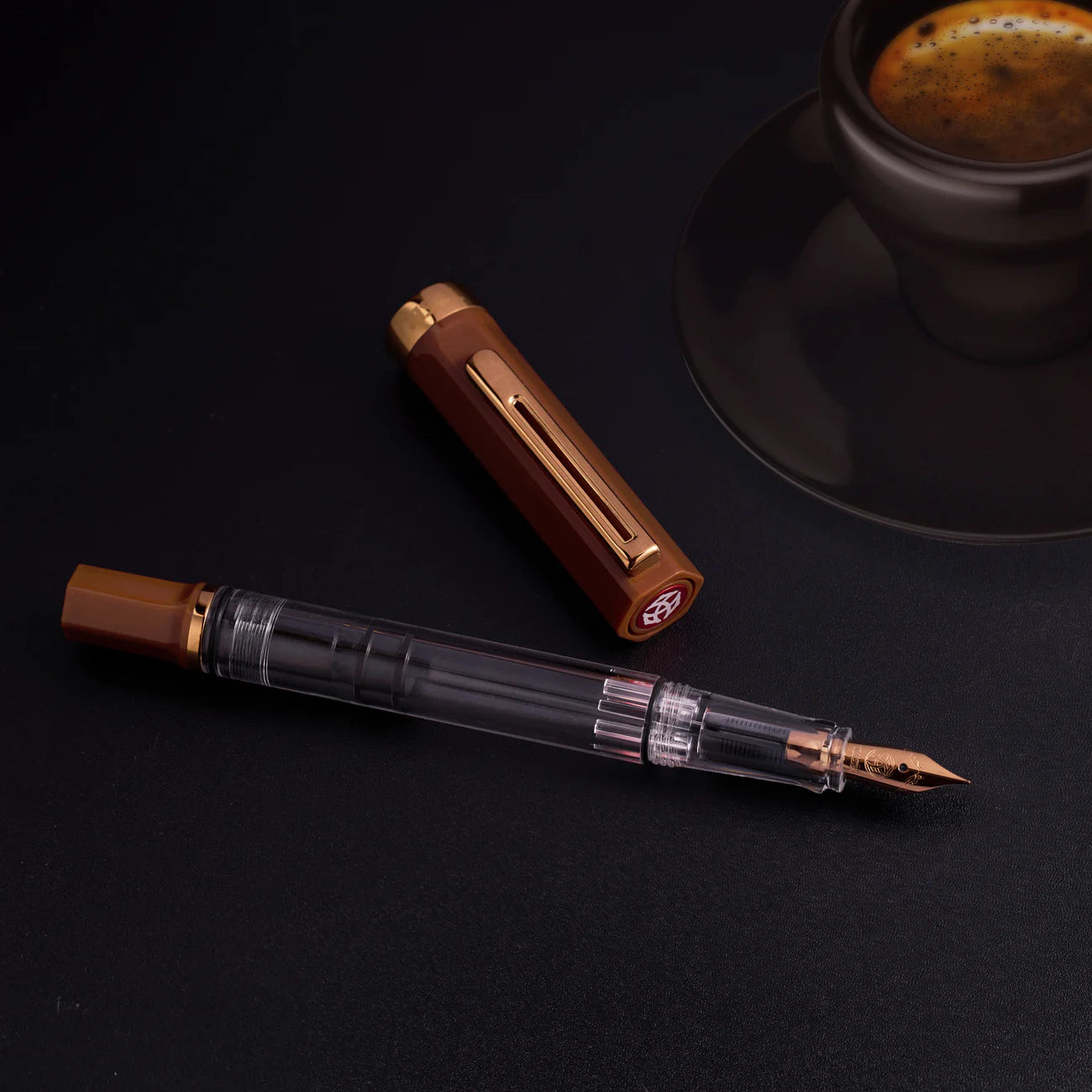 TWSBI ECO Espresso w/ Bronze Fountain Pen《Extra Fine》