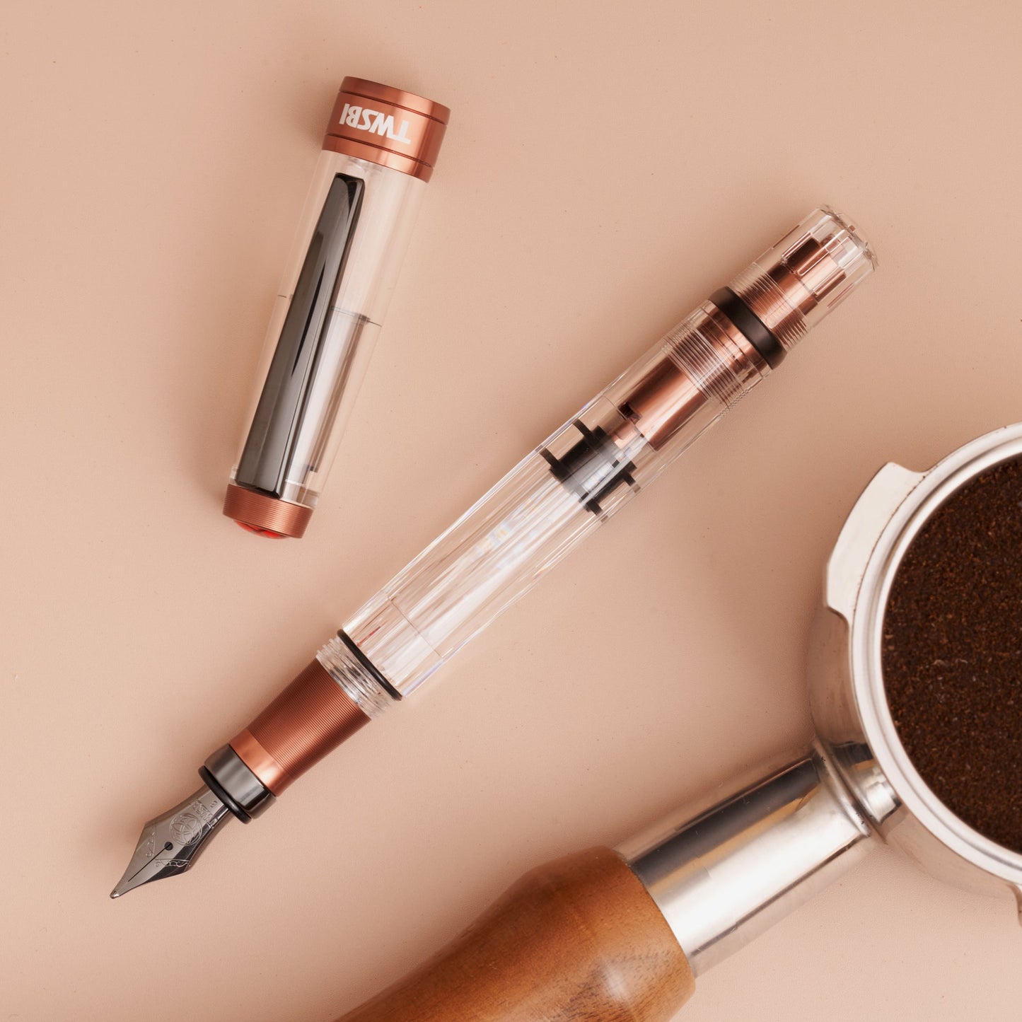 TWSBI Diamond 580ALR Affogato w/Onyx Fountain Pen《Medium》