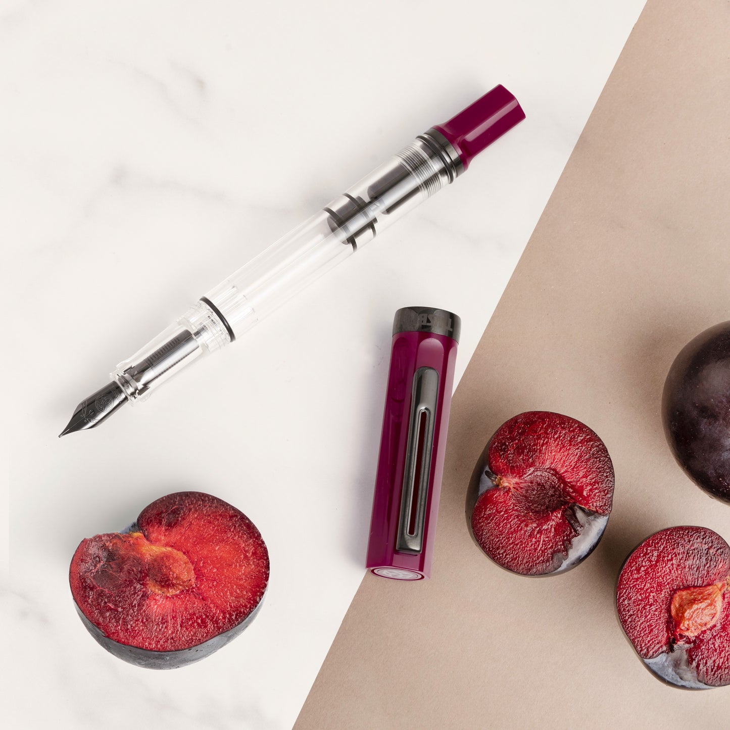 TWSBI ECO Plum w/ Onyx Fountain Pen《Fine》