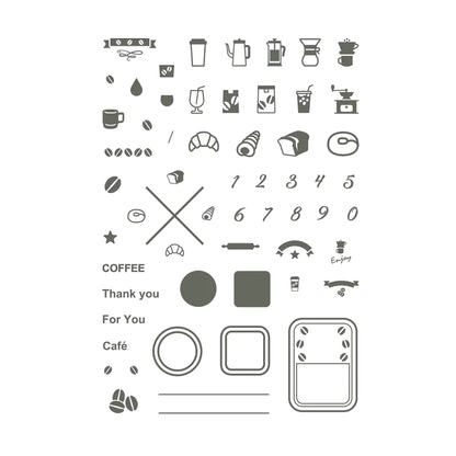 Fukuwake Coffee Clear Stamps · Sakuralala