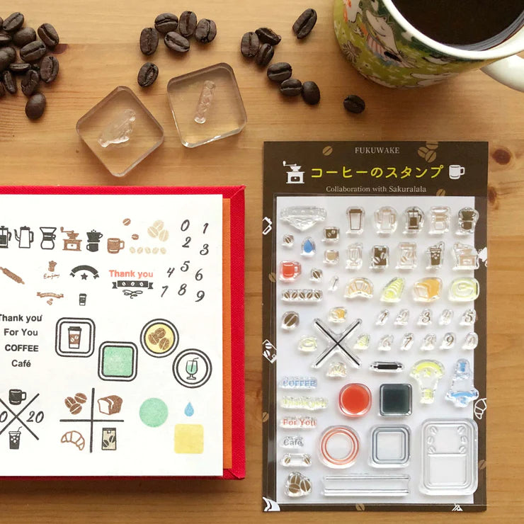 Fukuwake Coffee Clear Stamps · Sakuralala
