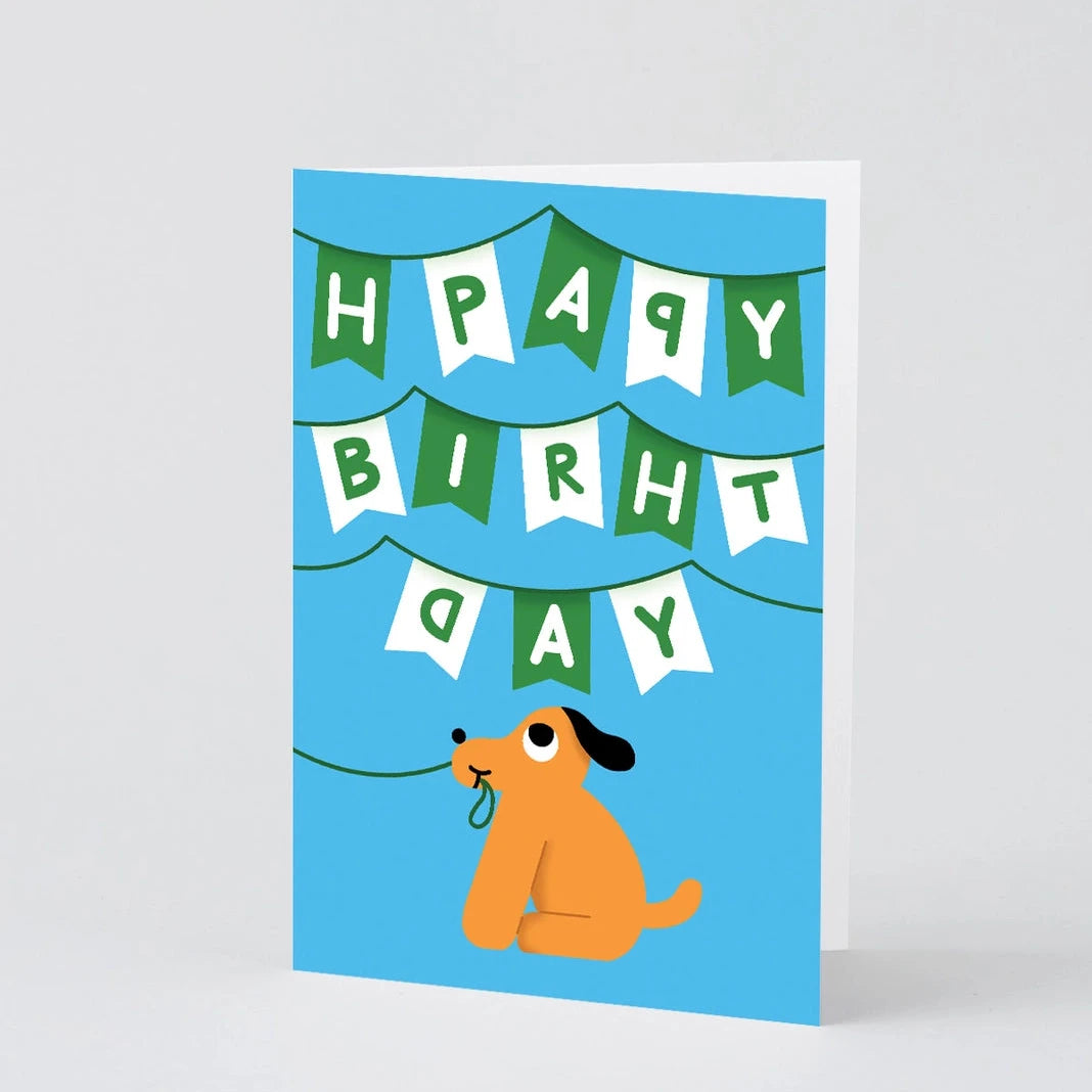 Happy Birthday Dog Greetings Card · Wrap