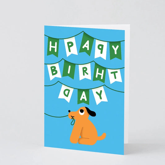 Happy Birthday Dog Greetings Card · Wrap