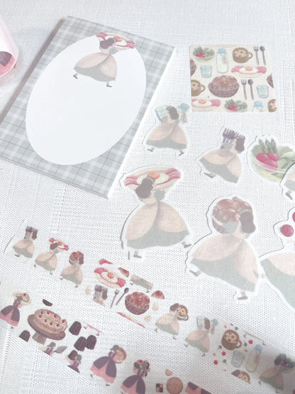 Necktie Breakfast Is Ready Flake Sticker · Papier Platz