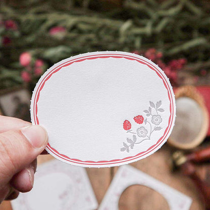Strawberry Letterpress 2-way Memo Pad・Keibunsha & meriBUN