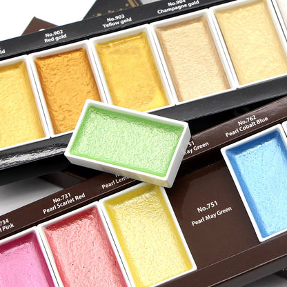 Pearl Colors Gansai Tambi Watercolor Set · ZIG Kuretake
