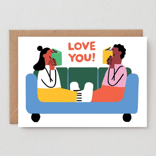 Love You Readers Greeting Card · Wrap