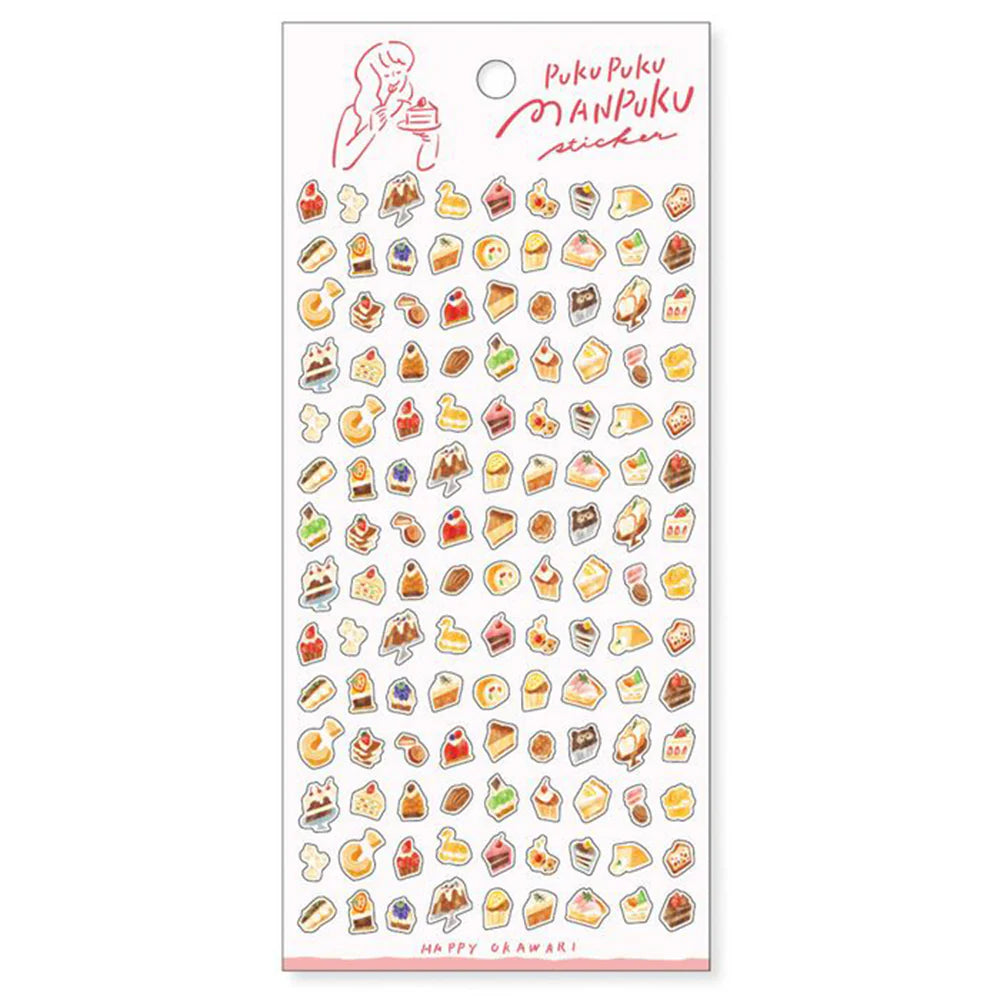 Western Confectionery Pukupuku Manpuku Series Sticker Sheet · Mind Wave