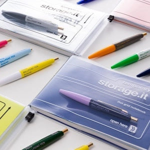 pen writing mid-century retro