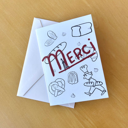 Merci Mini Cards《Set of 6》 · Paper Plant Co