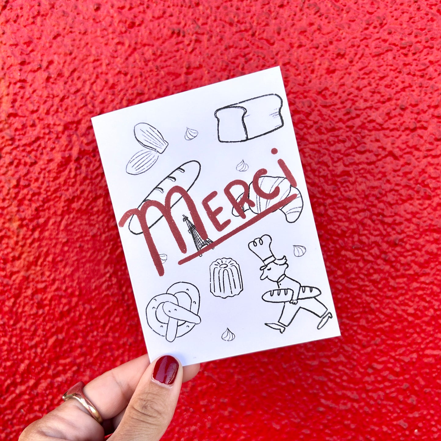 Merci Mini Cards《Set of 6》 · Paper Plant Co