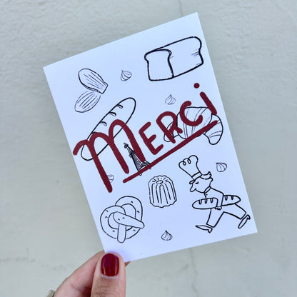 Merci Mini Cards《Set of 6》 · Paper Plant Co