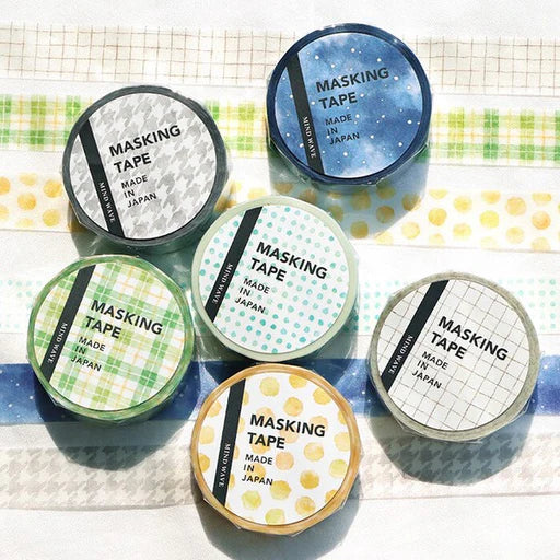 White Check Pattern Clear Tape · Mind Wave