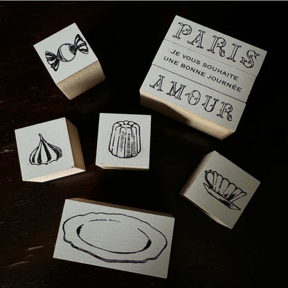 Petit Parisian Pastry Shop Wooden Stamps・Mon petit artiste