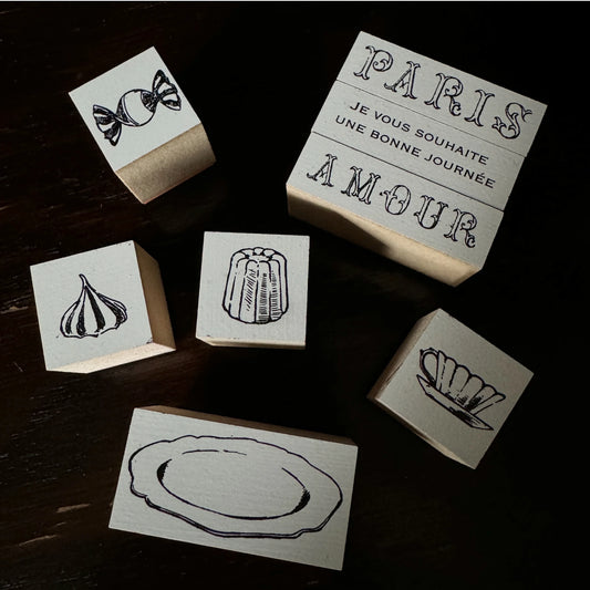 Petit Parisian Pastry Shop Wooden Stamps・Mon petit artiste