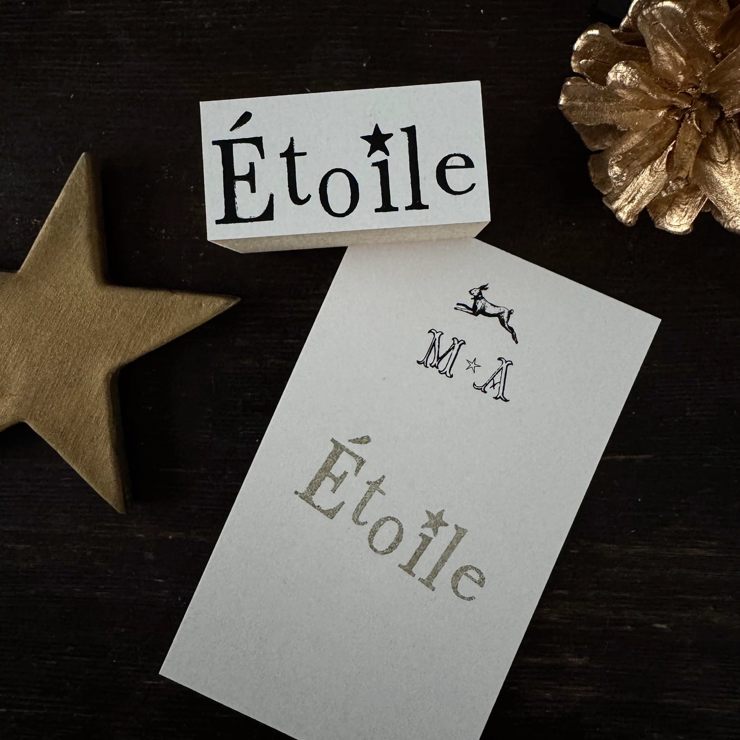 Etoile Wooden Stamp・Mon petit artiste