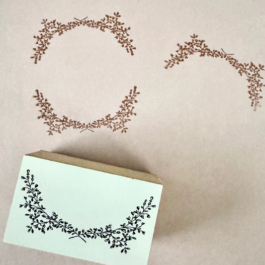 Petite Feuilles Wooden Stamp・Mon petit artiste