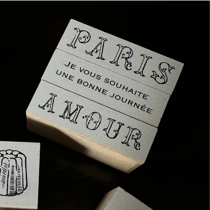 Petit Parisian Pastry Shop Wooden Stamps・Mon petit artiste