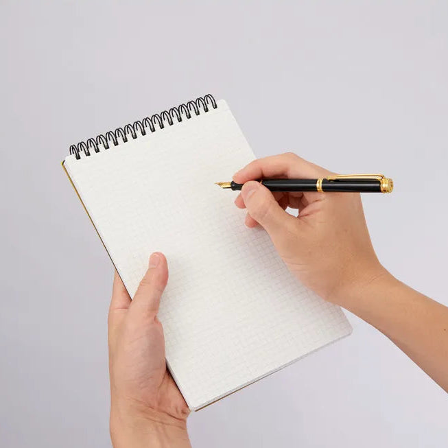 Mnemosyne 5mm Grid A5 Twin Ring Memo Pad