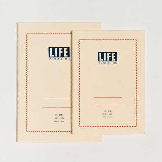 Vermillion Ruled A6 Notebook · Life