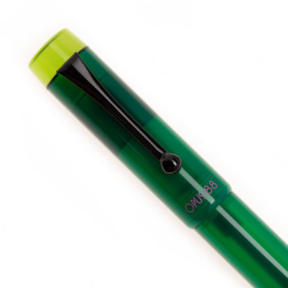 OPUS 88 Green Demonstrator with Black Nib《Broad》