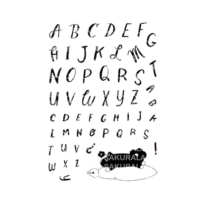 Alphabet Clear Stamps · Paper Plant Co x Sakuralala