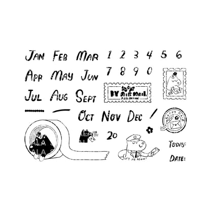 Months & Numbers Clear Stamps · Paper Plant Co x Sakuralala