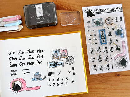 Months & Numbers Clear Stamps · Paper Plant Co x Sakuralala