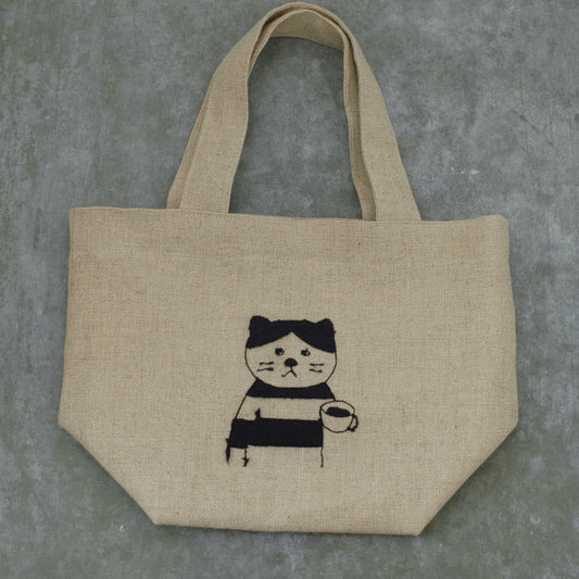 Sennokoto Embroidery Linen Lunch Bag · Classiky