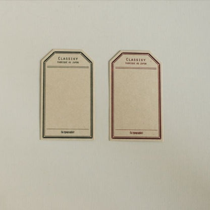 Letterpress Label Cards · Classiky