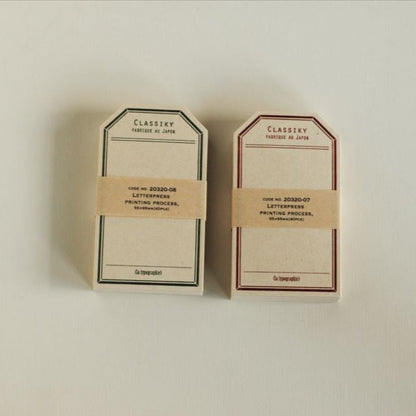 Letterpress Label Cards · Classiky