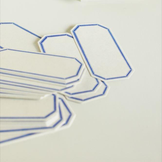 Octagonal Letterpress Label Cards · Classiky