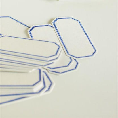 Octagonal Letterpress Label Cards · Classiky