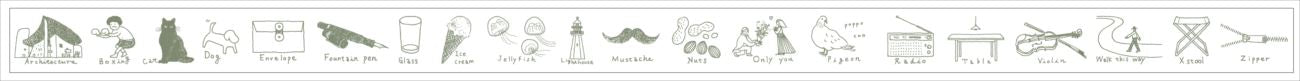 Alphabet shun shun Masking Tape · Classiky