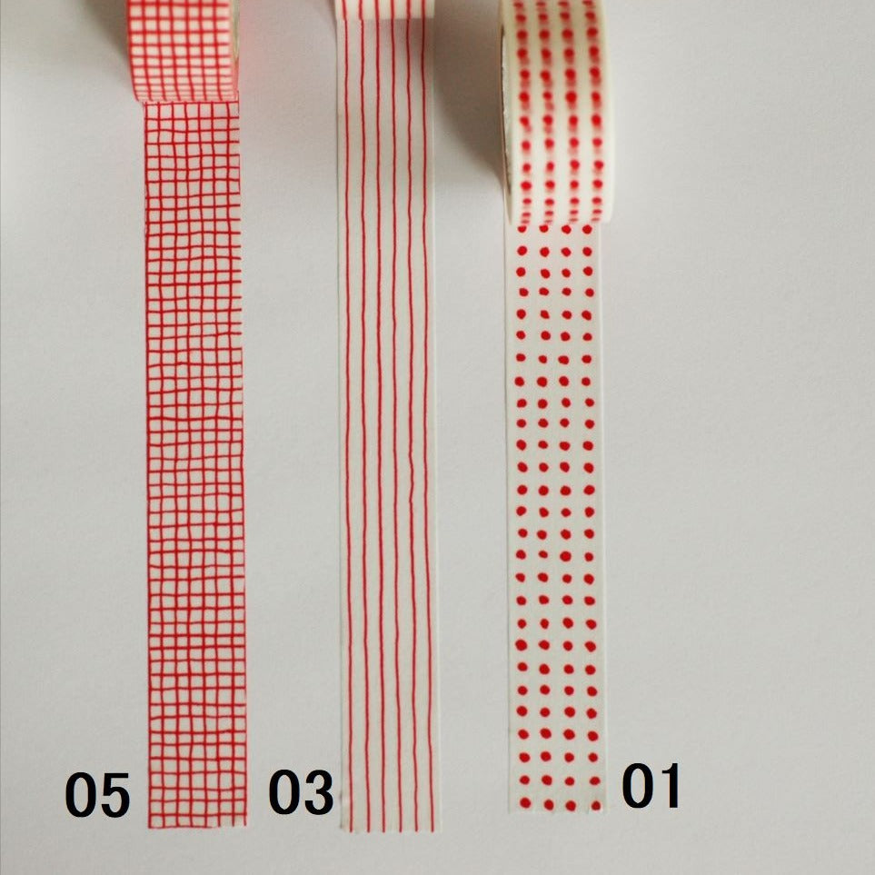 mitsou Red Check Masking Tape · Classiky
