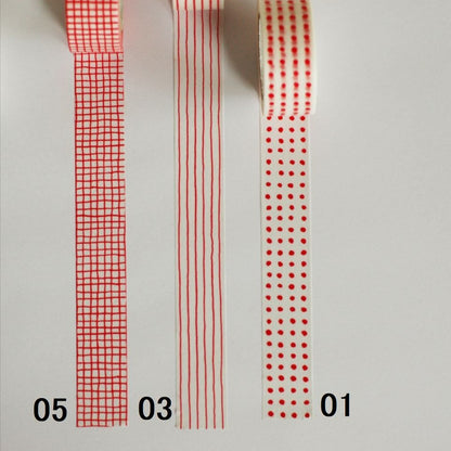 mitsou Red Check Masking Tape · Classiky