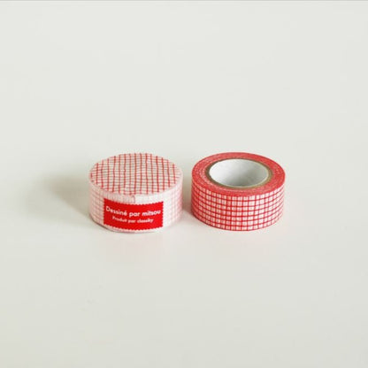 mitsou Red Check Masking Tape · Classiky