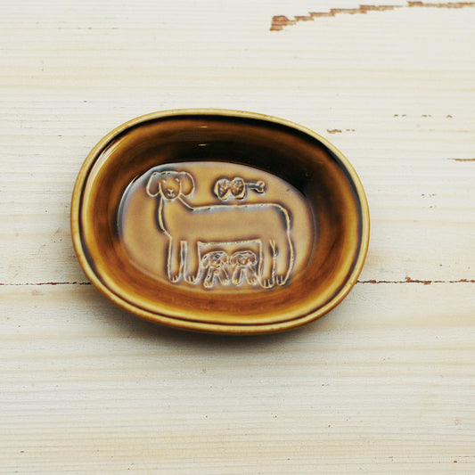 Dog Toranekobonbon Oval Small Dish · Classiky