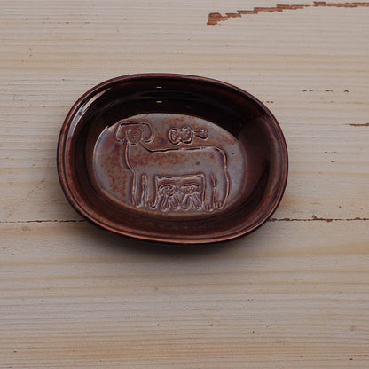 Dog Toranekobonbon Oval Small Dish · Classiky