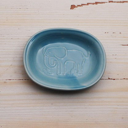 Blue Elephant Toranekobonbon Oval Small Dish · Classiky