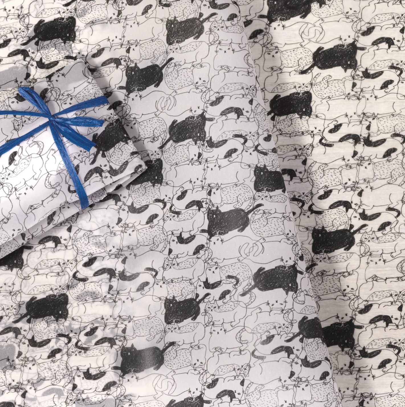 Messy Cat Tracing Wrapping Paper · Regaro Papiro