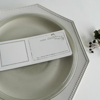 Carte Postal Bronze Letterpress Memo Pad · Yohaku