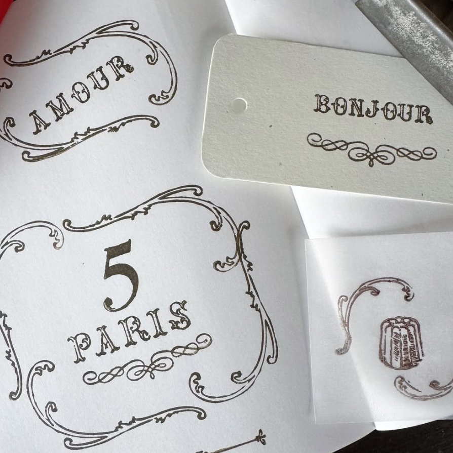 Decoratif Wooden Stamp Set・Mon petit artiste